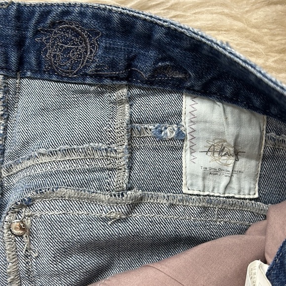 Allan J Unique Denim Sample distressed skinny jeans women’s 26 new w tags - Picture 7 of 10